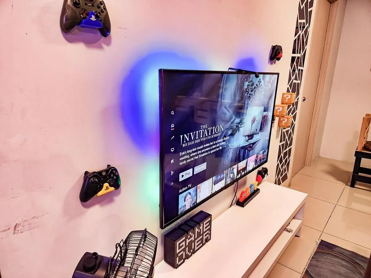 Apartment Gaming 2Br In Makati With City View Arcade Netflix Manila